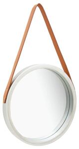 Lustro Åcienne na pasku, 40 cm, srebrne