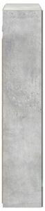 Szafka z lustrem do łazienki betonowy szary 60 x 14,5 x 70 cm