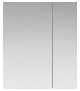 Szafka z lustrem do łazienki betonowy szary 60 x 14,5 x 70 cm