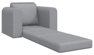 Sofa bed jasnoszary 98 x 71 x 83 cm tkanina