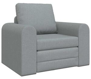 Sofa bed jasnoszary 98 x 71 x 83 cm tkanina