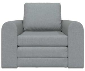 Sofa bed jasnoszary 98 x 71 x 83 cm tkanina