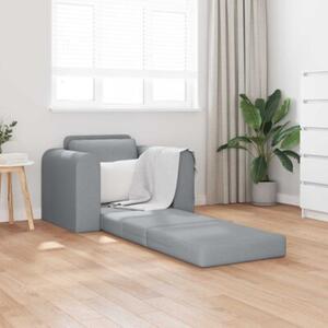 Sofa bed jasnoszary 98 x 71 x 83 cm tkanina