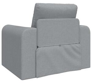 Sofa bed jasnoszary 98 x 71 x 83 cm tkanina
