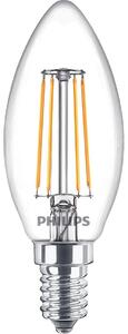 Philips - Żarówka LED 4,3W Szklana Świeca (470lm) E14