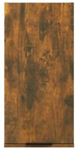 Wisząca szafka łazienkowa, przydymiony dąb, 32x20x67 cm