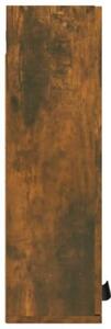 Wisząca szafka łazienkowa, przydymiony dąb, 32x20x67 cm