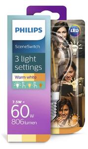 Philips - Żarówka LED 2:5:8W Sceneswitch (80/320/806lm) Filament E27