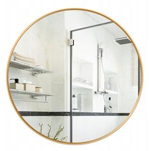 Lustro Åcienne OkrÄ gÅe Stylowe Åazienkowe ZÅota Rama Årednica 60 cm Loft