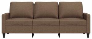 Sofa 3-osobowa, brÄ zowa, 180 cm, tapicerowana tkaninÄ