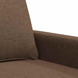 Sofa 3-osobowa, brÄ zowa, 180 cm, tapicerowana tkaninÄ