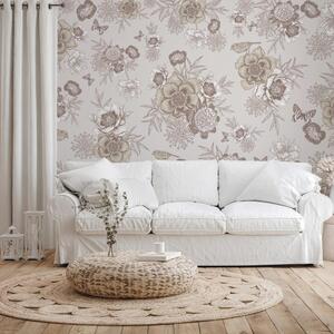 Fototapeta - Vintage Flowers (196x136 cm)