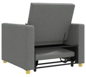 RozkÅadana sofa fotelowa 3-w-1 w ciemno szarym kolorze