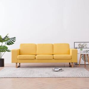 Sofa 3-osobowa, tapicerowana tkaninÄ , Å¼Ã³Åta
