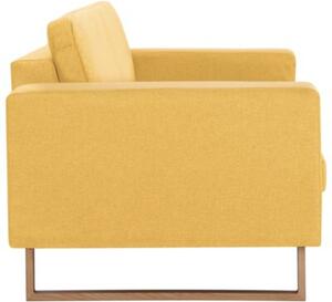 Sofa 3-osobowa, tapicerowana tkaninÄ , Å¼Ã³Åta