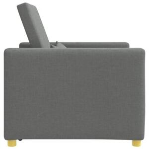 RozkÅadana sofa fotelowa 3-w-1 w ciemno szarym kolorze