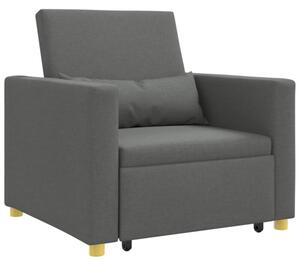 RozkÅadana sofa fotelowa 3-w-1 w ciemno szarym kolorze