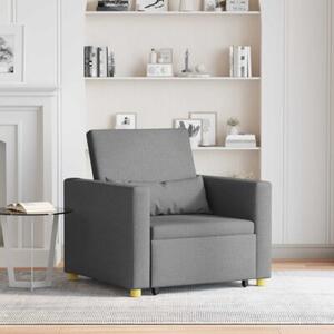RozkÅadana sofa fotelowa 3-w-1 w ciemno szarym kolorze