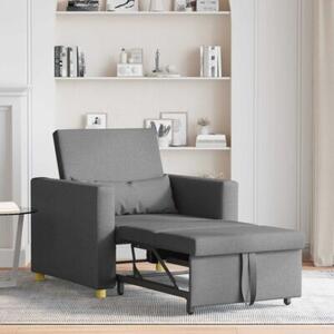 RozkÅadana sofa fotelowa 3-w-1 w ciemno szarym kolorze