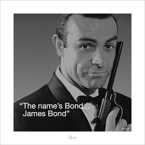 Druk artystyczny James Bond 007 - Iquote, (40 x 40 cm)