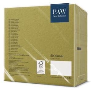 Serwetki jednolite PAW oliwkowe 40x40cm fizelina 50 szt