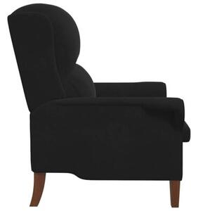 Fotel czarny 76 x 94 x 102 cm aksamit
