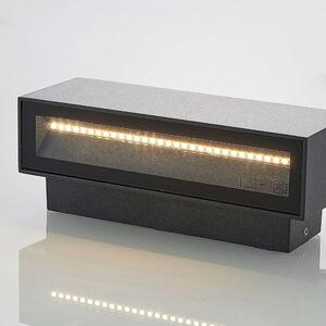 Lucande - Oliver LED Ogrodowe Lampa Ścienna W18 Dark Grey Lucande