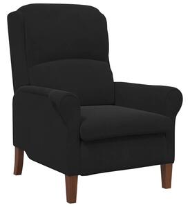 Fotel czarny 76 x 94 x 102 cm aksamit