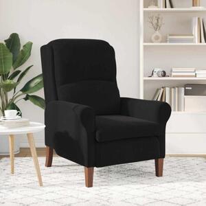 Fotel czarny 76 x 94 x 102 cm aksamit