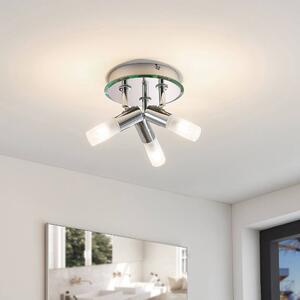 Lindby - Zela 3 Lampa Sufitowa Chrome/White Lindby