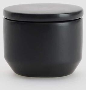 Reserved - Ceramiczny pojemnik z pokrywką - Czarny