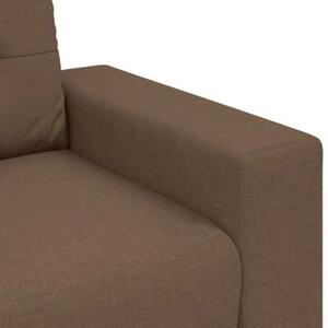 Sofa dwuosobowa, brÄ zowa, 180x77x82 cm, tkanina
