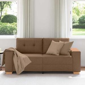 Sofa dwuosobowa, brÄ zowa, 180x77x82 cm, tkanina