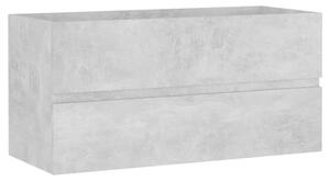 Szafka pod umywalkę, szarość betonu, 90x38,5x45 cm