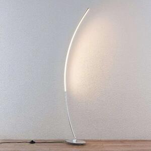 Lindby - Nalevi LED Lampa Podłogowa Brushed Silver Lindby