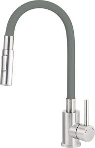 Deante - Bateria kuchenna LUNO z git wylewk - 2 rodzaje strumienia titanium
