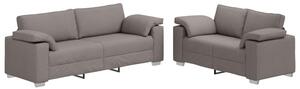 Zestaw sof 2 szt. ciemnoszary 219 x 77 x 82 cm tkanina