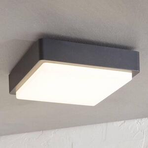 Lindby - Nermin Square LED Ścienna Lampa Ogrodowa IP65 Dark Grey/White Lindby