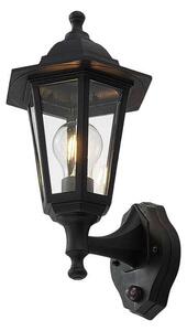 Lindby - Nane Ścienna Lampa Ogrodowa w/Sensor Black Lindby