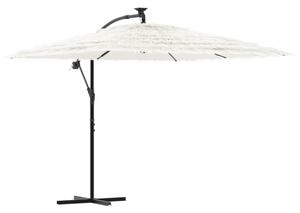 Parasol ogrodowy na stalowym słupku, biały, 269x269x235 cm