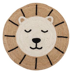 Naturalny dywan dziecięcy z juty 100x100 cm Leo Lion – Flair Rugs