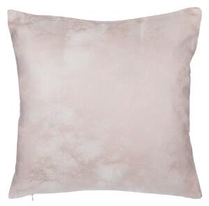 Zestaw 2 poduszek dekoracyjnych 45x45cm wypełnienie piórka różowy srebrny Silene Beliani