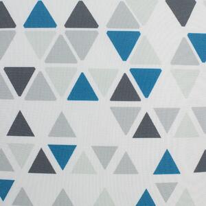 Zestaw 2 poduszek dekoracyjnych niebiesko-szary wzór geometryczny 45 x 45 cm Cleome Beliani