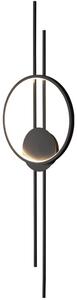 Violin - kinkiet 100 cm owalny LED 12 W nowoczesny elegancki czarny