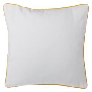 Zestaw 2 poduszek dekoracyjnych kwadratowe 45 cm geometryczny kształt żółty Pansy Beliani