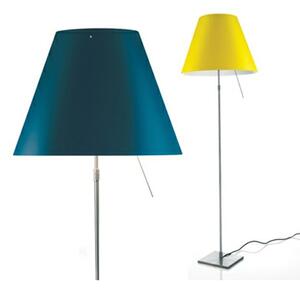Luceplan - Costanza Floor Lamp with Dimmer Aluminium with White