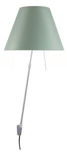 Luceplan - Costanza Lampa Ścienna ze Ściemniaczem Alu/ Comfort green Luceplan