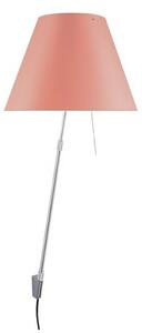 Luceplan - Costanza Lampa Ścienna ze Ściemniaczem Alu/ Edgy Pink Luceplan