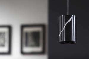 Terence Woodgate - Solid Lampa Wisząca Cylinder Nero Marquina Marble