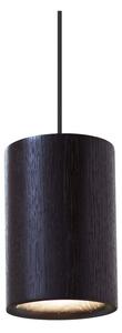 Terence Woodgate - Solid Lampa Wisząca Cylinder Black Stained Oak